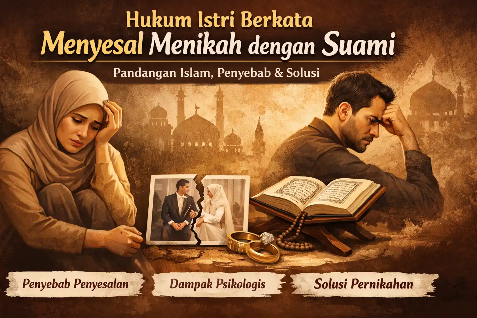 Hukum Istri Berkata Menyesal Menikah Dengan Suami Beserta Penyebab dan Solusi