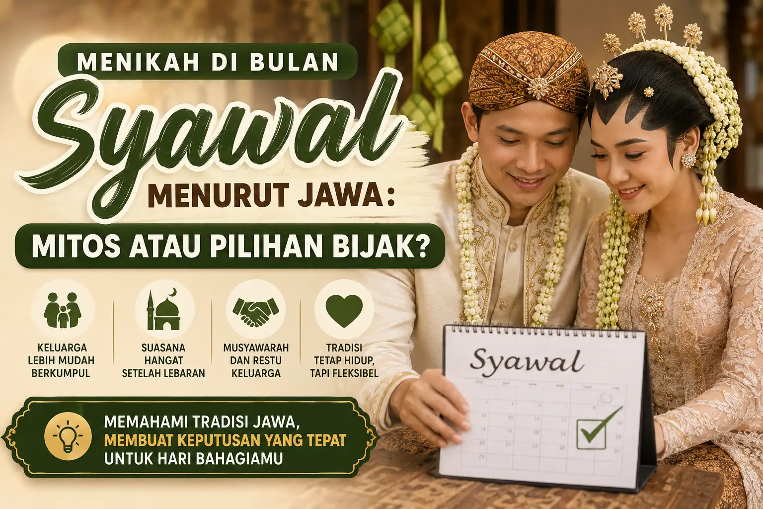 Menikah di Bulan Syawal Menurut Jawa: Alasan Banyak Orang Masih Mempercayainya sampai Sekarang